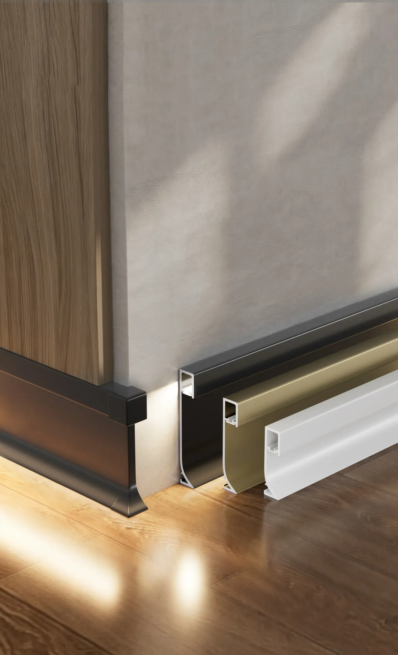 Aluminium skirting board RMS-A-09