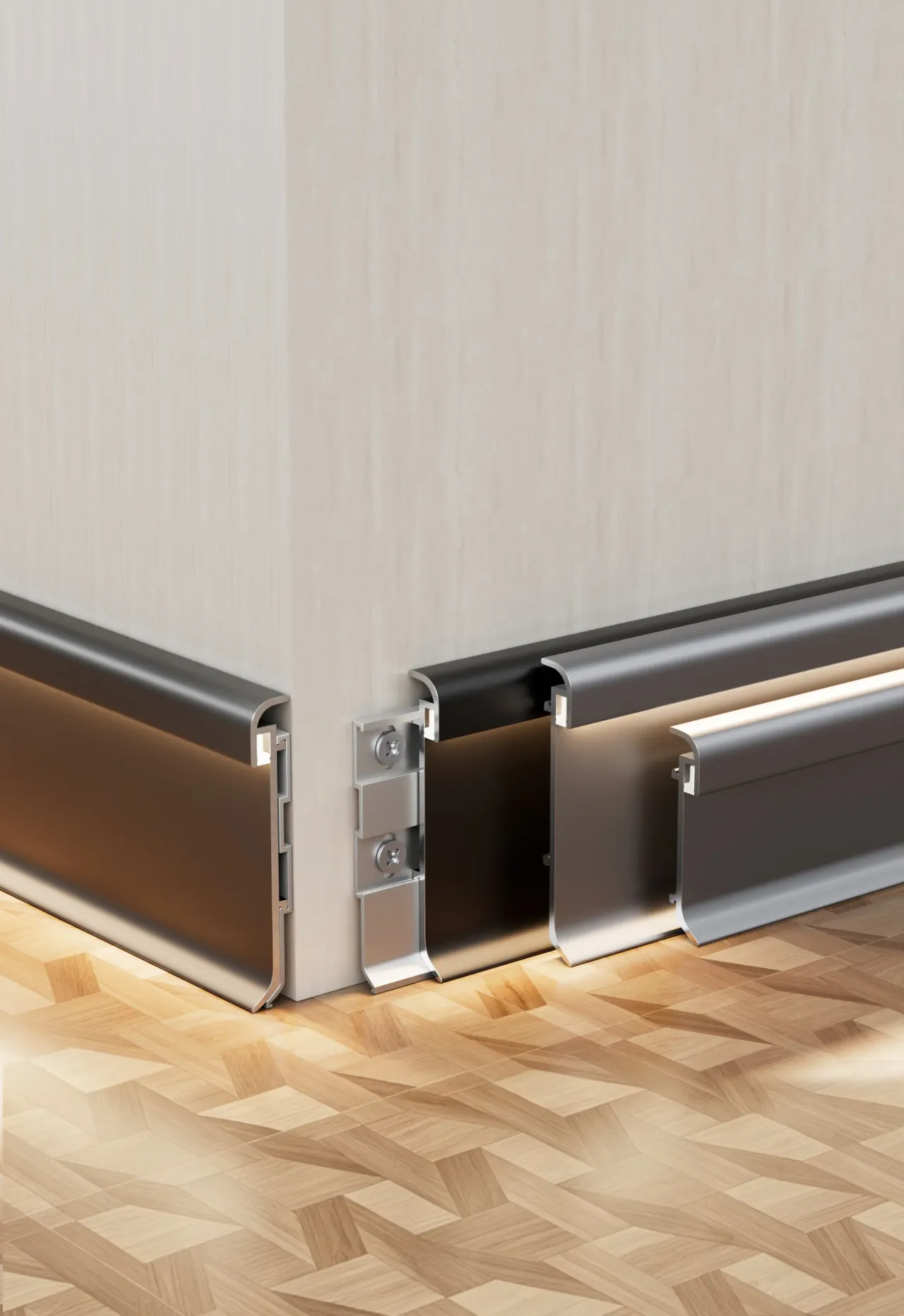Aluminium skirting board RMS-A-12