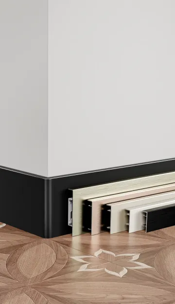 Classic clip-on skirting board RMS-A-01