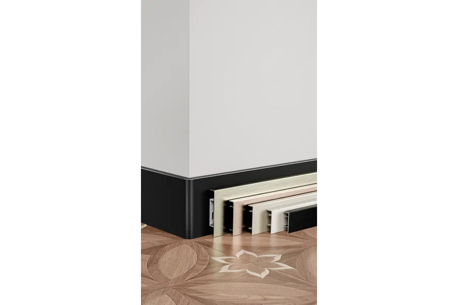 Aluminium skirting boards