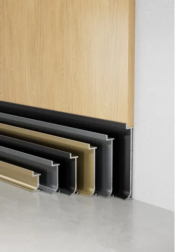 Rounded recessed skirting board RMS-A-04