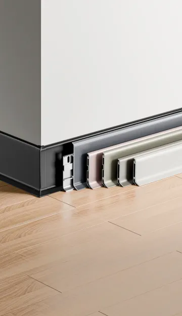 Premium clip-on skirting board RMS-A-05