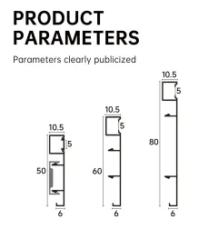 Side-illuminated skirting board RMS-A-07