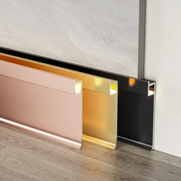 Straight skirting board with downlight RMS-A-08-15
