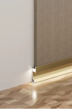 Recessed illuminated skirting board RMS-A-08