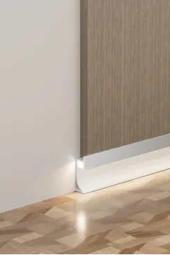 Recessed illuminated skirting board RMS-A-08