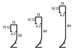 Surface-mounted illuminated skirting board RMS-A-09