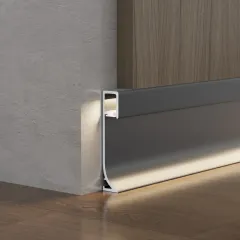 Surface-mounted illuminated skirting board RMS-A-09