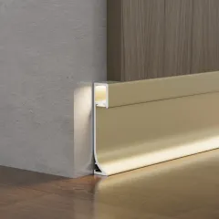 Surface-mounted illuminated skirting board RMS-A-09