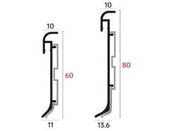 Rounded illuminated skirting board RMS-A-12