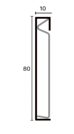 Stainless-steel luxury skirting board RMS-A-18