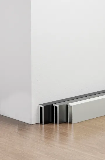 Ultra-slim 20 mm skirting board RMS-A-19
