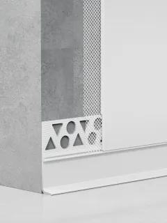 Plaster-in skirting board without chasing RMS-A-30