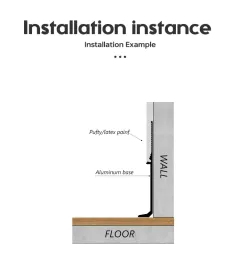 Plaster-in skirting board without chasing RMS-A-30