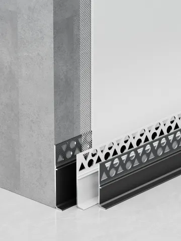 Plaster-in skirting board without chasing RMS-A-30