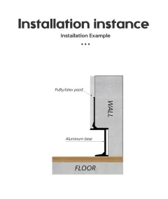Recessed plaster-in skirting board RMS-A-31