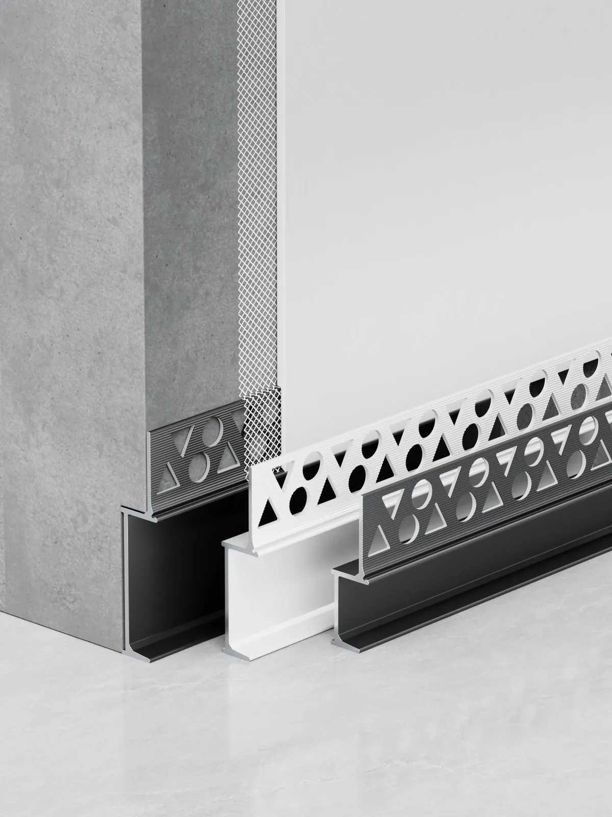 Recessed plaster-in skirting board RMS-A-31