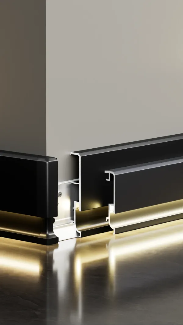 Elegant illuminated skirting board RMS-A-32