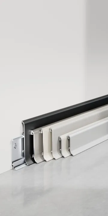 Double-layer clip-on skirting board RMS-A-33