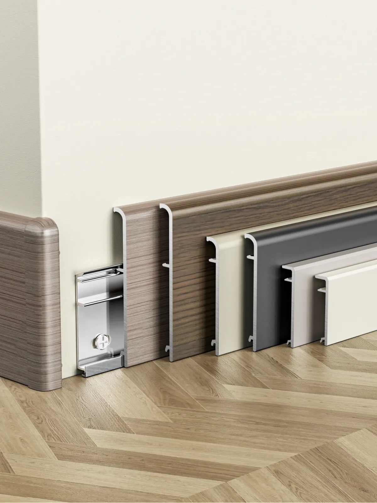 Rounded straight skirting board RMS-A-34