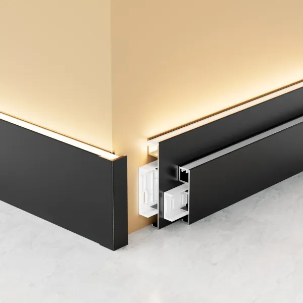 Upward-illuminated skirting board RMS-A-36