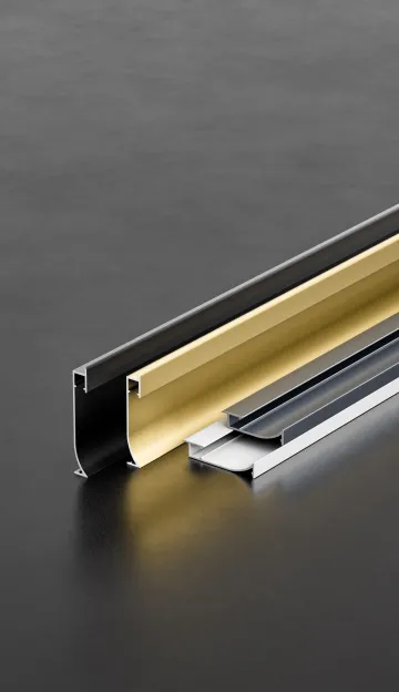 Illuminated skirting board for 9 mm panels RMS-A-41